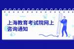 上海教育考试院网上咨询通知